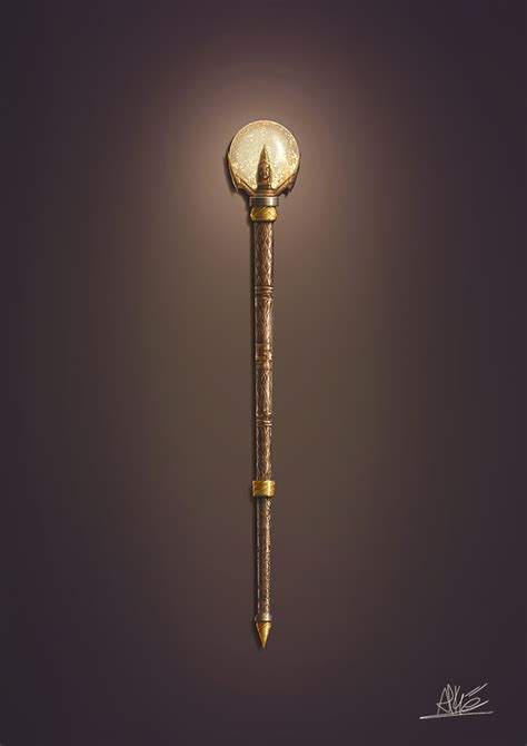 Maple witchcraft scepter